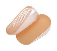 TOPPERFUN Invisible Height Increase Shoe Pads for Men Women Elastic Soft Gel Heel Lift Inserts Comfortable Silicone Insoles with Design Discreet Boost for Taller Appearance