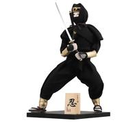 TOPPERFUN Japanese Samurai Ninja Figurine Asian Warrior Statue Desktop Decor Collectible Combat Figure for Home and Office Display