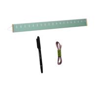 TOPPERFUN Kids Growth Chart Height Ruler Wall Decor for Children Canvas and Wood Material, Removable and No Fading Measuring Ruler for Playroom Decoration and Home Use