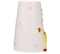 TOPPERFUN Leak-proof Ceramic Water Bottle Stand Large Yellow Holder for Hamsters Suitable for Pet House Decoration