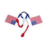 TOPPERFUN Lightweight Patriotic Hairband for Independence Day Parties American Flag Headband with Handswing Cheer Feature Comfortable Usa Flag Accessory for Festive Celebrations and Sports