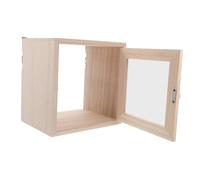 TOPPERFUN Lockable Wall Mounted Milk Box Vintage Wood Mail and Milk Crate Organizer for Secure Outdoor Home Tamper-resistant Storage with Spacious Interior Multifunctional Villa Porch