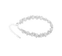 TOPPERFUN Luxury Faux Pearl Bracelet with Sparkling Zircon Decor Vintage Charm Jewelry for Women and Elegant Party Accessory and Sophisticated French Palace Style
