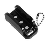TOPPERFUN Magnetic Fishing Tools Hook Knot Tying Device Fly Tying Tool Knots Tool for Fishing Enthusiasts Black Plastic Magnet Hook Threader