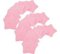 TOPPERFUN Makeup Remover Pads for Removing Makeup and Elastic after Soaking 25pcs Pink Made of Wood Pulp Cotton for On-the-go Use by Women