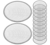 TOPPERFUN Mason Jar Strainer Cap 12 Pcs Jar Sprout Lids with Stainless Filter Mesh for Wide Mouth Mason Jars Easy Cleaning Reusable for Seed Sprouting and Kitchen Storage