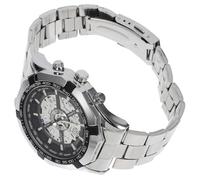 TOPPERFUN Men’S Full-Automatic Mechanical Watch with Luminous Hands, Stainless Steel Metal Wristwatch, Skeleton Dial Suitable for Business and Casual Wear
