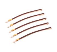 TOPPERFUN Metal Duckbill Hair Clips 5pcs Brown Jumbo Bobby Pins Non-slip Flat Clips for Women Long Updo Hairstyling and Hair Sectioning Accessories
