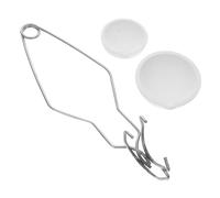 TOPPERFUN Metal Melting Kit with 2 Quartz Crucible Bowls 100g and 250g Stainless Steel Blacksmithing Tongs for Refining Precious Metals Gold Professional Use