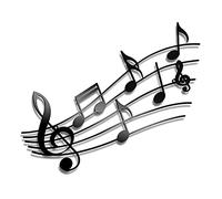 TOPPERFUN Metal Wall Art Music Note Sign, Black Iron Wall Decor for Musical Theme Party and Wedding, Unique Music Signs Cutouts Home Décor Accent