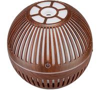 TOPPERFUN Mini Desktop Hollowed Wood Grain Aroma Diffuser with Color LED Light Quiet Essential Oil Aromatherapy Humidifier for Office Bedroom Spa Gift for Family and Friends