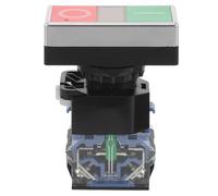 TOPPERFUN Mini Momentary Dual Position Push Button Switch, Rectangular Flat Head Normally Open and Normally Closed Contacts, Heavy Duty Industrial Replacement for Manual Electric Control and