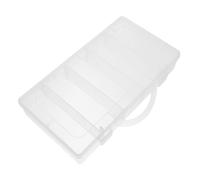 TOPPERFUN Mini Portable Small Organizer Box Plastic Storage Case with Lid Lightweight for Rhinestones Pills Daily Life and Study Room Use
