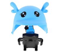 TOPPERFUN Motorcycle Phone Holder Resin Mount Waterproof with Helmet Design | Handlebar Mounting for Riders, Quick Access and Secure Fit, Blue Finish for Scooters and Rainy Trips