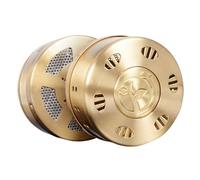 TOPPERFUN Moxibustion Box Pure Copper Lightweight Smokeless Moxa Burner Box Base and Lid Golden for Physiological Adjustment and Relaxation Therapy Suitable for Adults and Elderly