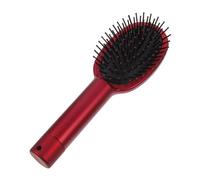 TOPPERFUN Multi-purpose Red Concealed Storage Comb Box with Hidden Compartment for Jewelry and Small Items Portable Hairbrush Safe Organizer for Travel and Daily Use