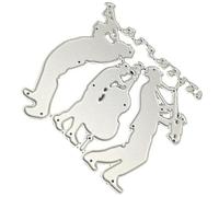 TOPPERFUN Music Note Cutting Dies Sturdy Metal Die Cuts for Metal Embossing Stencil, Silver DIY Scrapbooking and Card Making for Students and Families