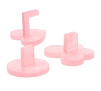 TOPPERFUN Nail Art Practice Base False Nail Display Stand Round Shaped for Nail Art Beginners 3pcs Acrylic Nail Classes