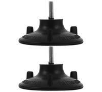 TOPPERFUN Nonskid Chair Feet 2Pcs Rubber Replacement Feet with Advanced Suction Technology for Disabled Toilet Stool and Shower Chair Floor Protectors