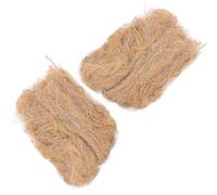 TOPPERFUN Outdoor Fire Starter Tool and Can Carbonize Itself Easy to Throw Sparks 2 Packs Made of Brown Jute Silk for Bush Craft and Outdoor Activities Camping Survival Equipment