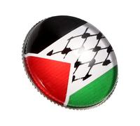 TOPPERFUN Palestine Flag Brooch Pin Patriotic Lapel Badge Unique National Flag Pin for Men Women Metal Decoration for Jackets Bags Hats Stylish Accessory to Show Support and Pride