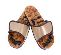 TOPPERFUN Pebble Massage Slippers for Foot Acupressure Quick Drying Therapy Sandals Comfortable Foot Massager for Office and Outdoor Use Promotes Blood Flow and Relaxation