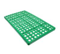 TOPPERFUN Pet Cage Feet Mat Pet Cage Cleaning Plate with Circular Holes and Rounded Edge Plastic 19.26x11.28x0.79in Suitable for Rabbits
