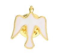 TOPPERFUN Plated Christian Dove Enamel Pin Brooch for Spiritual Faith Memorial Religious Accessories Elegant Peace Symbol Jewelry for Weddings Parties and Celebrations Thoughtful Gift for