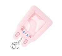 TOPPERFUN Plush Cartoon Photocard Holder Keychain Compact Lightweight Card Sleeve for Id Credit Bank Cards Visible Design Protective Cover Cute Kawaii Bag Accessory Birthdays Christmas