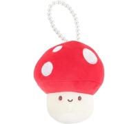 TOPPERFUN Plush Mushroom Keychain Pendant Red Backpack Hanging Ornament Cute Bag Charm Portable Decorative Keyring Pendant for Women and Couples
