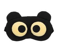 TOPPERFUN Portable Black Eye Mask for Sleeping and Travel, Light-Blocking Polyester Blindfold with Comfortable Shape, for Long-Distance Flights and People Who Can't Sleep the Light