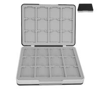 TOPPERFUN Portable Game Card Organizer with Magnetic Closure Hard Plastic Storage Case Compatible with Switch Multi Slot Holder for Travel Parties and Family Gaming Sessions