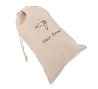 TOPPERFUN Portable Linen Hair Dryer Bag with Drawstring Closure Durable Multipurpose Storage Pouch for Travel Home Hotel Use Reusable and Washable Burlap Drawstring Pouch for Women