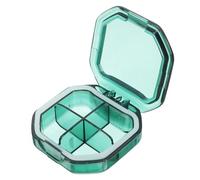 TOPPERFUN Portable Weekly Pill Organizer 7 Days Small Pill Bottle Medicine Organizer with Separate Compartments Plastic Compact Airtight Seal for Travel and Purse Use