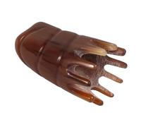 TOPPERFUN Practical Yak Horn Hair Brush Scalp Massage Comb Sandalwood Massage Brush Hair Detangler for Easy Wash