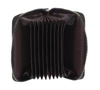 TOPPERFUN Pu Card Holder for Women Large Capacity Card Purse with Multiple Slots Preventing Items from Falling Out Classic All-Match Style Suitable for Working Outdoors and Traveling