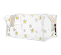 TOPPERFUN PVC Cosmetic Pouch Waterproof Makeup Bag for Travel and Business Use, Fast and Convenient Access with Sturdy Material for Easy Toiletry Organization