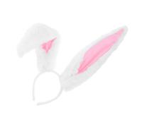 TOPPERFUN Rabbit Ear Headband Plush Cosplay Bunny Ears Headpiece Furry Adult Costume Accessory for Women Boys and Girls Easter Dress up Hair Decoration