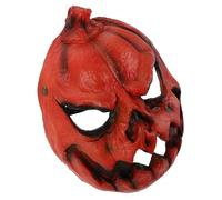 TOPPERFUN Realistic Scary Pumpkin Mask for Halloween Adults and PU Latex Cosplay Mask with Straps for Haunted Parties and Circus Role-playing