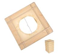 TOPPERFUN Rectangular Foldable Bamboo and Paper Hanging Lamp Shade, Portable Decorative Ceiling Light Shade for Indoor Use, Unique Textured Design with Environmental Responsibility