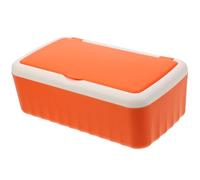 TOPPERFUN Refillable Wipes Dispenser Box with Sealed Dustproof Design Medium Orange PP Tissue Holder for Bathroom and Home Storage Portable Wet Wipe Container for Travel and Nursery Use