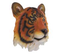 TOPPERFUN Resin Craft Tiger Head Wall Adornment for Home Living Bedroom Office Spaces Featuring Creative American Country Style