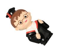 TOPPERFUN Resin Graduation Cake Decor Mini Figurine for Muffins and Desserts with Fun Appearance and Lovely Style, for Home Baking and Decorative Ornaments