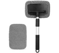 TOPPERFUN Retractable Cleaning Brush Aluminium Alloy Telescopic Design Adjustable Angle Extendable Handle for Household Window and Sliding Glass Door Cleaning