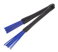 TOPPERFUN Retractable Nylon Wire Drum Brushes Blue Percussion Brush Set for Jazz and Acoustic Drum Kits