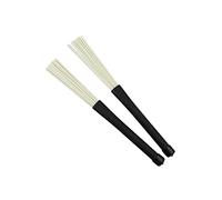 TOPPERFUN Retractable Plastic Drum Brushes with Portable Design with Balanced Loudness 2 Pcs Drum Accessories for Jazz and Rock Drumming for Beginners and Music Lovers