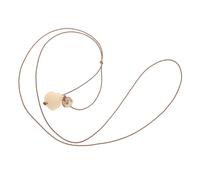 TOPPERFUN Retro Ethnic Bodhi Garlic Carved Necklace for Women Long Pendant Neck Jewelry with Spiritual Symbolism Skin Friendly Casual Accessory for Everyday Fashion and Meaningful Style