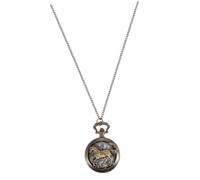 TOPPERFUN Retro Hollow Quartz Pocket Watch Vintage Alloy Mechanical Flip Cover for Men Classic Casual Accessory