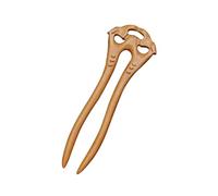 TOPPERFUN Retro Peachwood U-shaped Hair Fork for Women Elegant Bun Hair Pin Unique Vintage for Party Festival Daily Wear Creative Updo Decoration