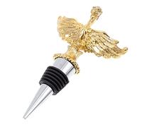 TOPPERFUN Reusable Alloy Wine Bottle Stopper with Airtight Seal Red Wine Plug for Home Bar Party Use Decorative Gift